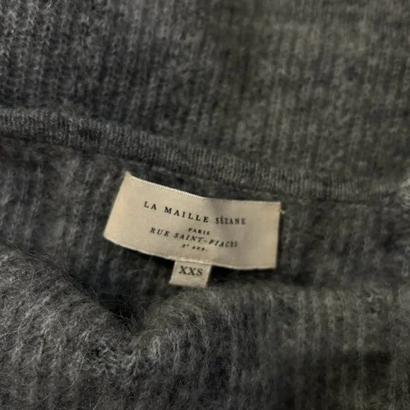 Sezane CLÉOPATRE TOP- Mottled Grey cami - Picture 8 of 8